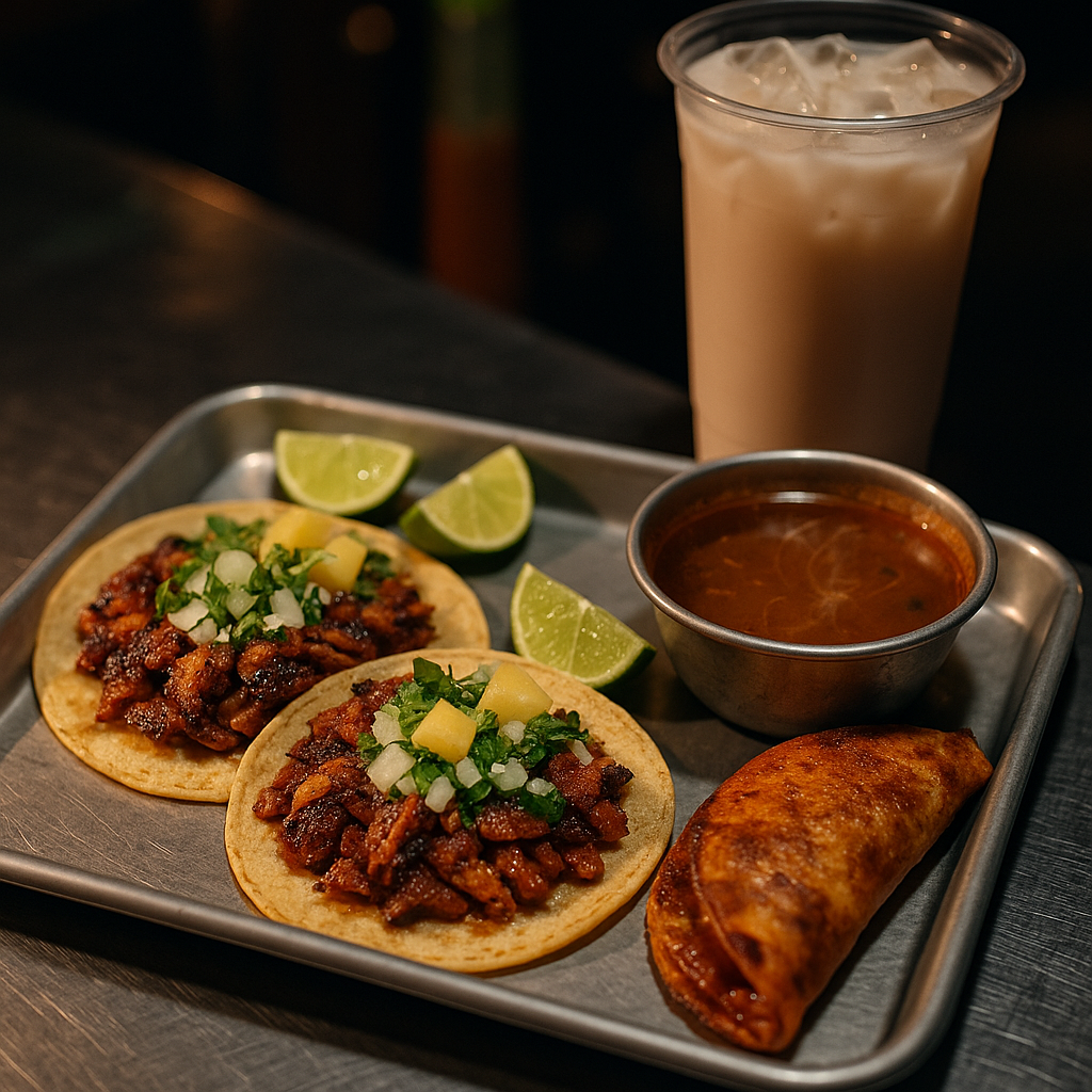 4.Tacos al pastor and birria at night